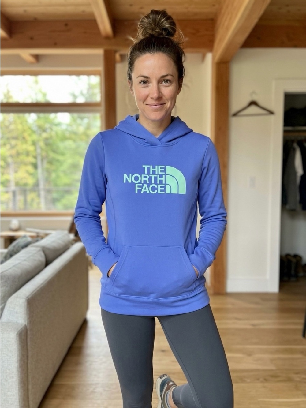 North Face hooded sweatshirt